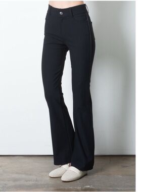 Elaine Kim Tech Stretch Jean Flare Pants Black